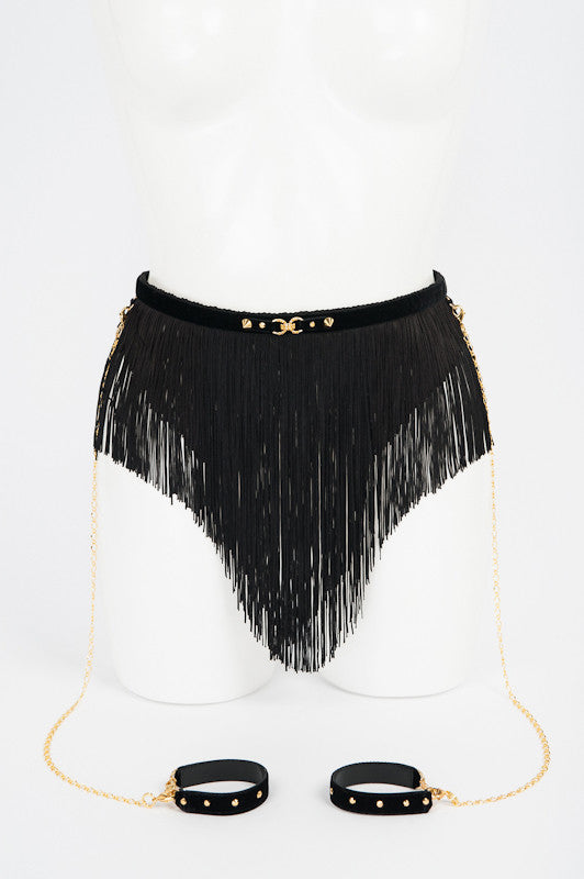 fr-ulein-kink-noir-skirt-bondage-rock-schwarz-mit-ketten image 1