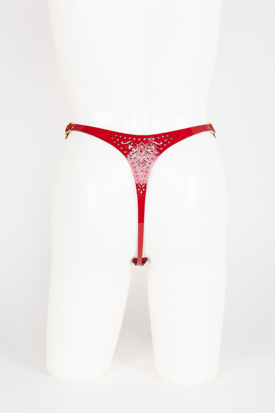 fr-ulein-kink-rosso-string-tanga-rot-lackleder-s-m image 5