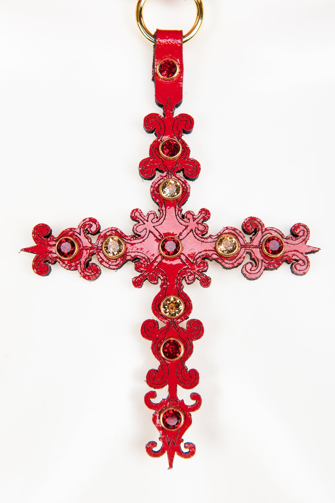 fr-ulein-kink-collars-rosso-choker-halsband-rot-kreuz image 3