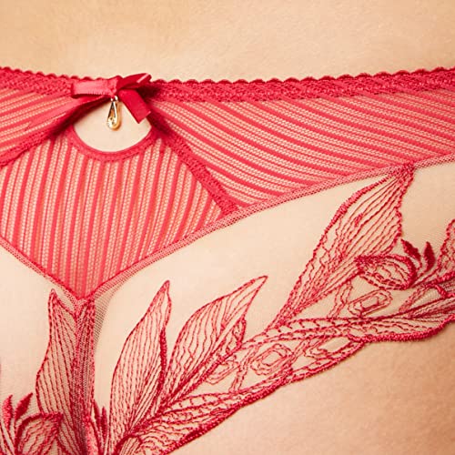 aubade-rosessence-shorty-38-rot-champagner-spitze image 4