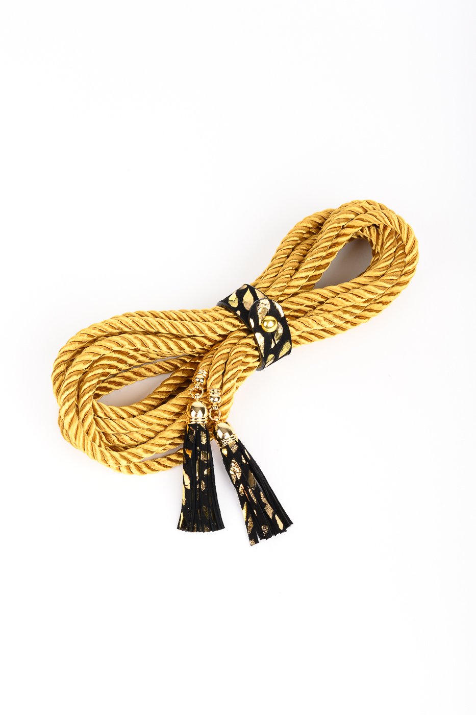 fr-ulein-kink-deluxe-lasso-goldseil-5-meter-lederquaste image 2