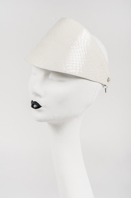 fr-ulein-kink-ivory-visor-sonnenschild-python-elfenbein image 3