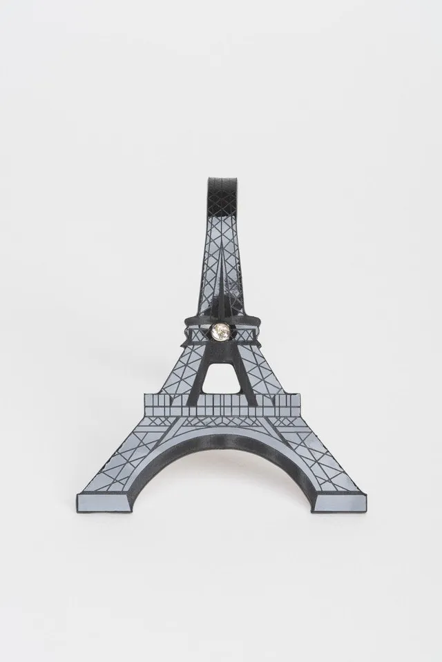 fraulein-kink-lingerie-eiffel-key-chain-anh-nger-schwarz image 1