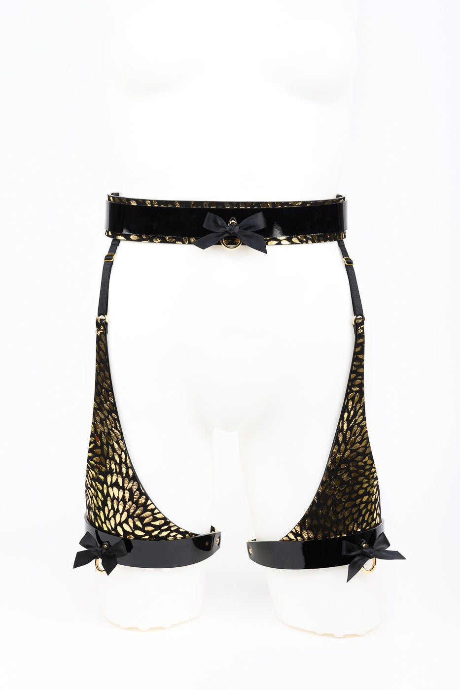 fraulein-kink-lingerie-deluxe-waist-belt-strapsg-rtel-one-gold image 1