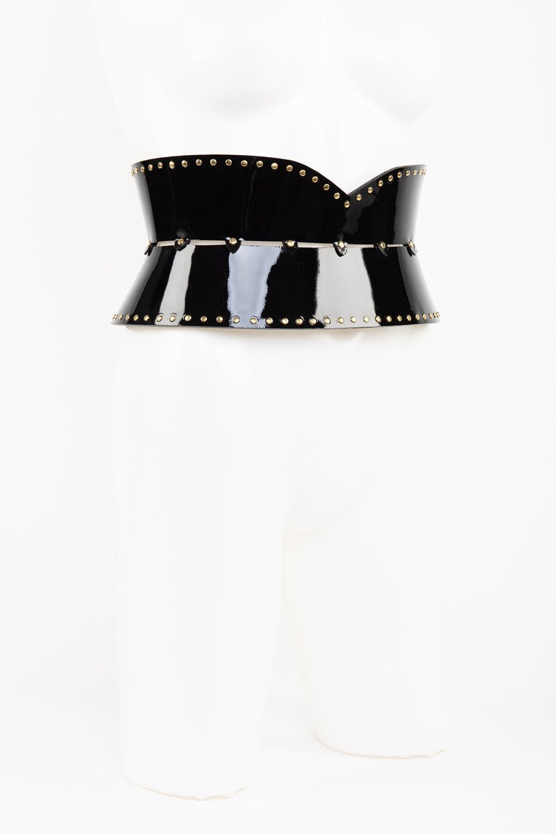 fr-ulein-kink-ricco-waist-belt-tailleng-rtel-gr-e-one-lack-schwarz image 4