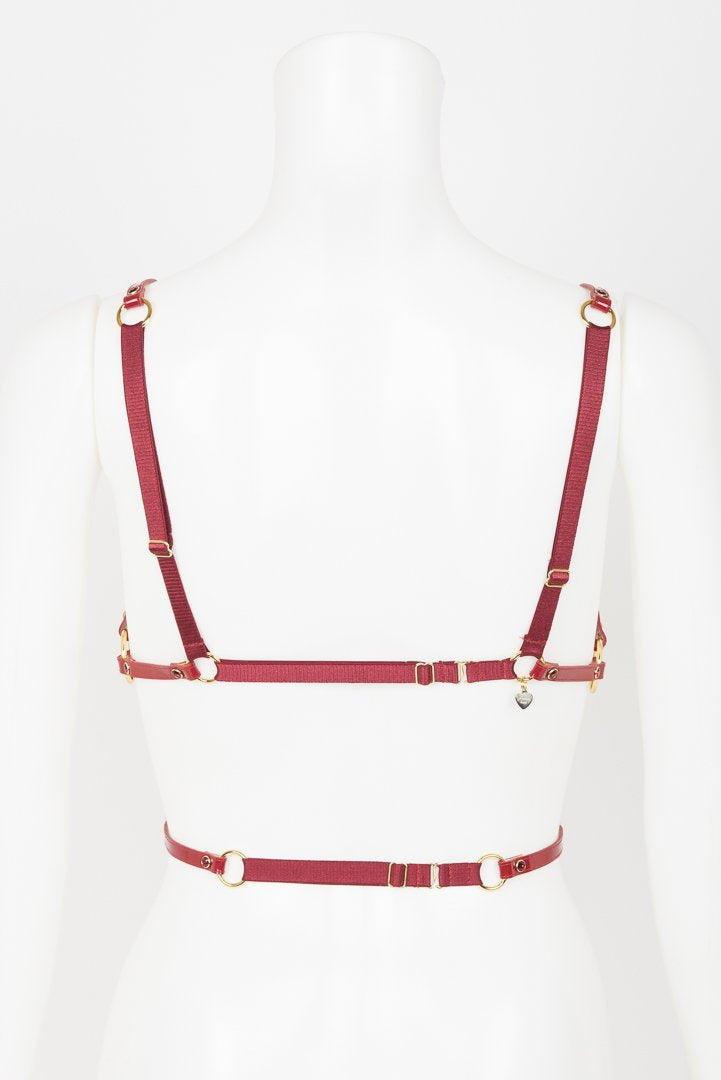 fraulein-kink-red-hot-cage-harness-bh-rot-gold-one-size image 5