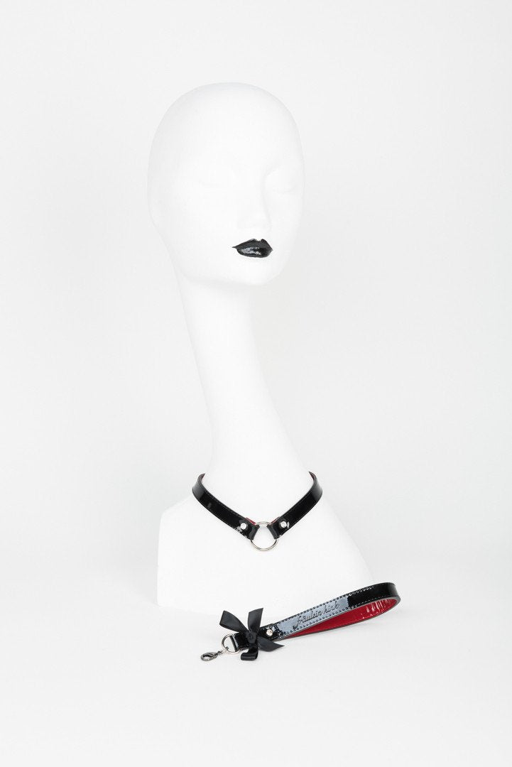fr-ulein-kink-kiss-short-lead-halsband-mit-leine image 4