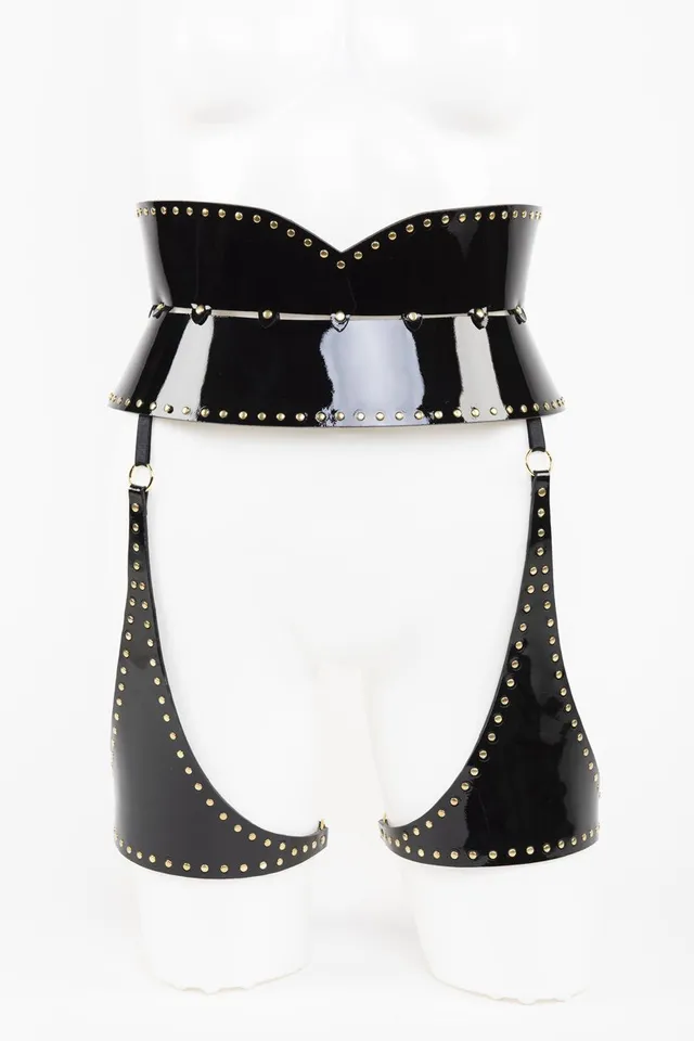 fr-ulein-kink-ricco-strapsg-rtel-lackleder-gr-two-schwarz image 1
