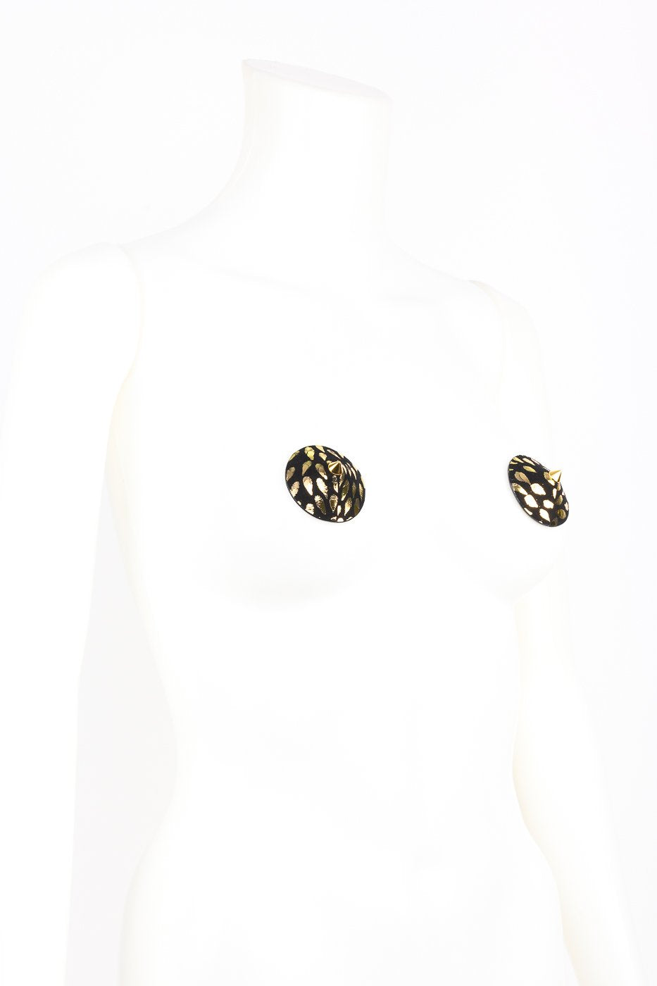 fr-ulein-kink-deluxe-spike-pasties-nippelcover-gold-schwarz image 4