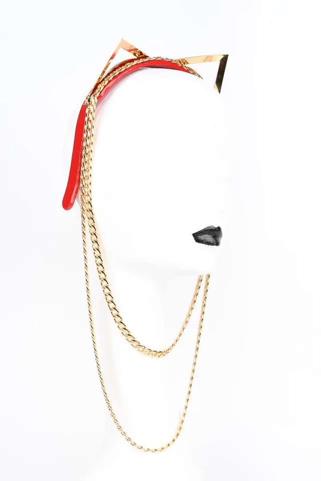 fraulein-kink-roja-chain-headband-haarreif-rot-gold image 1
