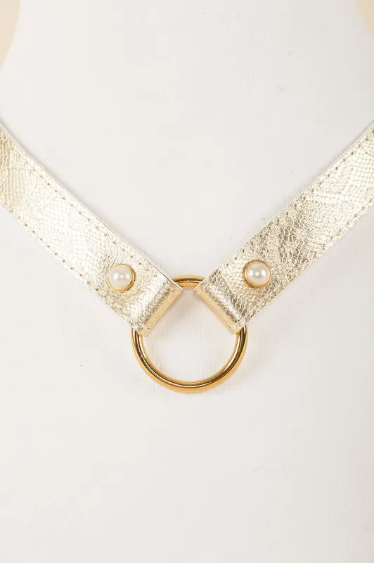 fr-ulein-kink-gold-lace-halsband-spitze-perlennieten image 1