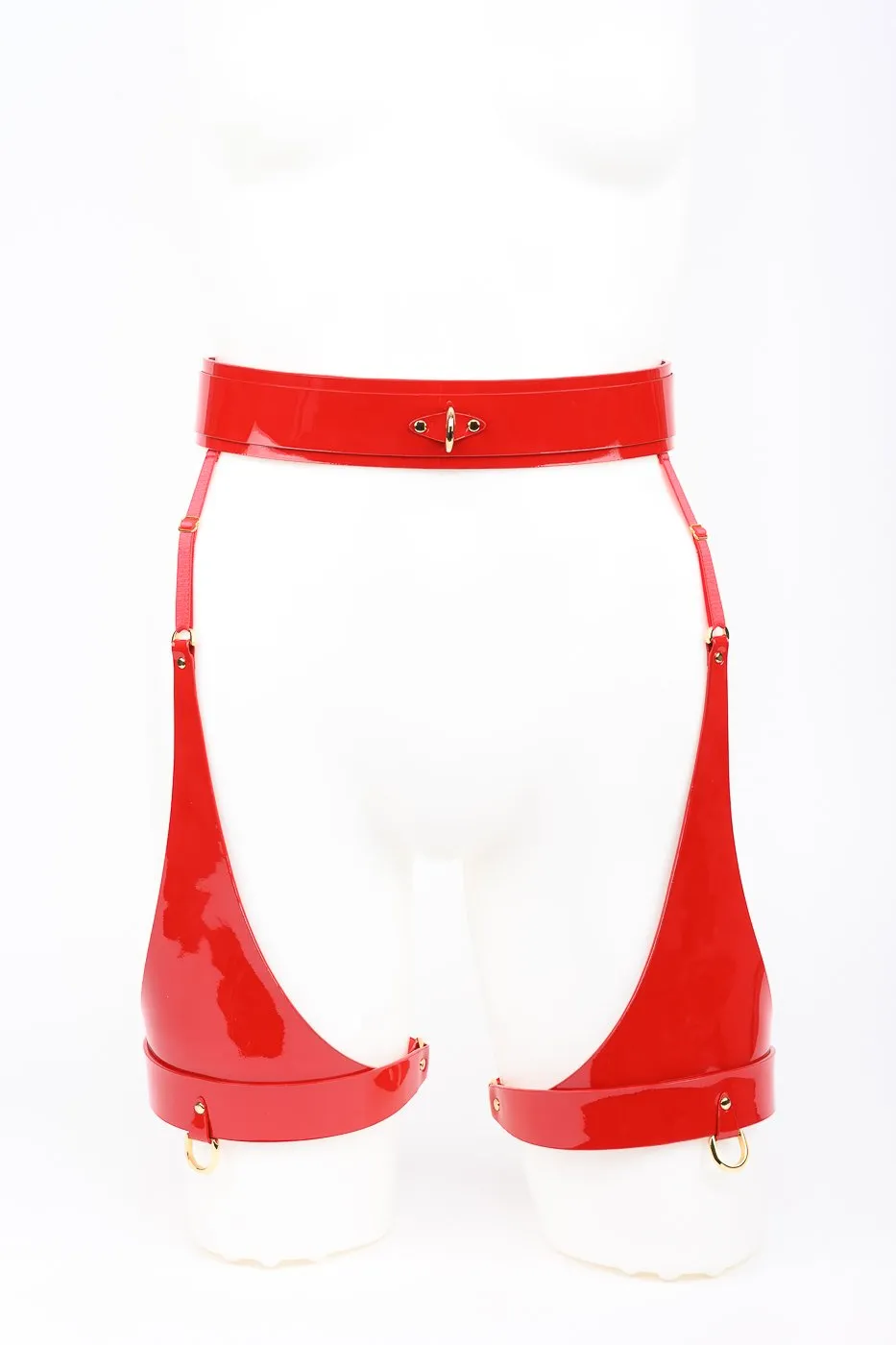 fr-ulein-kink-roja-strapsg-rtel-lack-rot-gr-e-one image 1