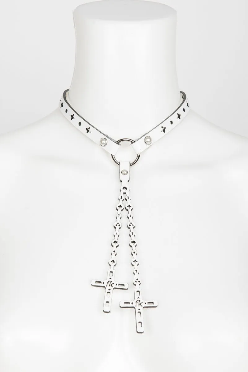 fr-ulein-kink-bianco-rosary-choker-halsband-wei-perlen image 1