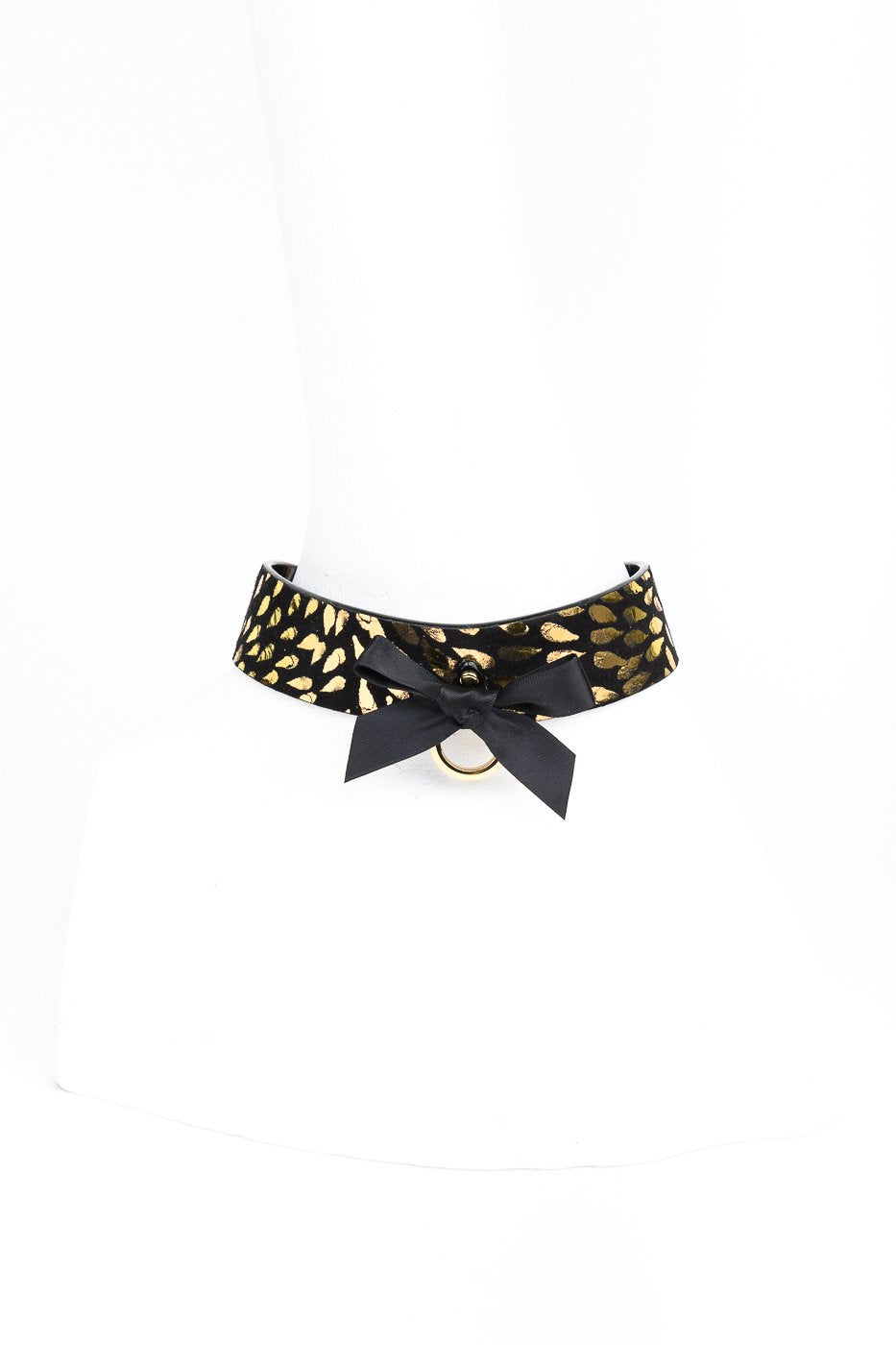 fraulein-kink-deluxe-lead-halsband-mit-leine-schwarz-gold image 6