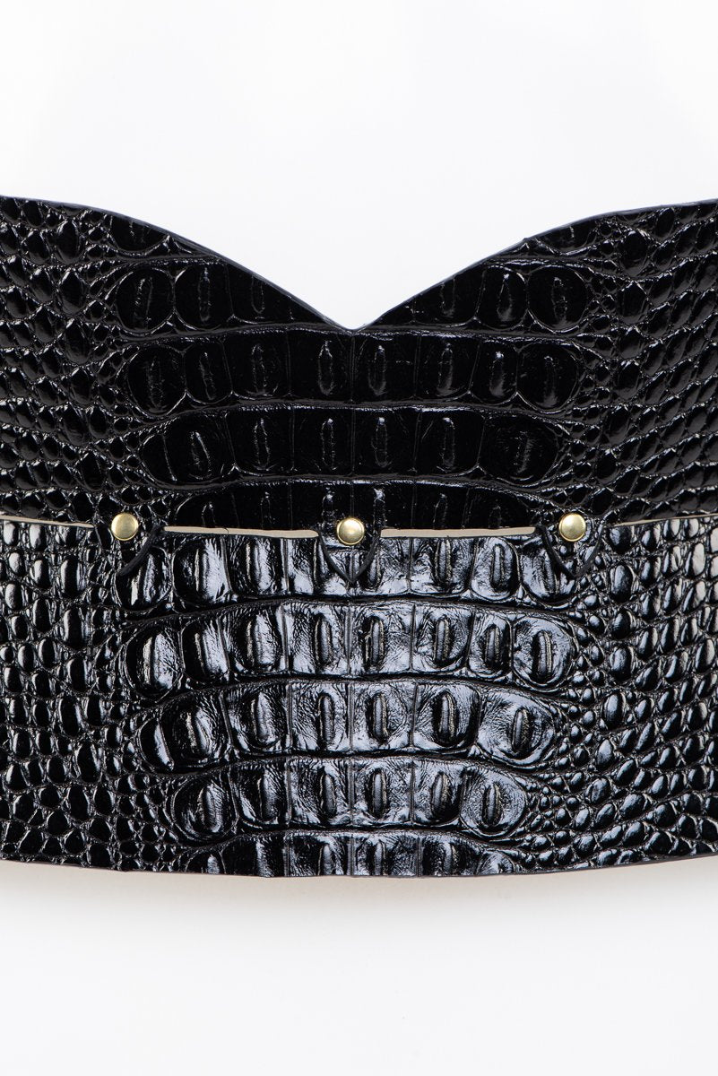 fraulein-kink-crocco-strapsg-rtel-leder-schwarz-kroko image 4