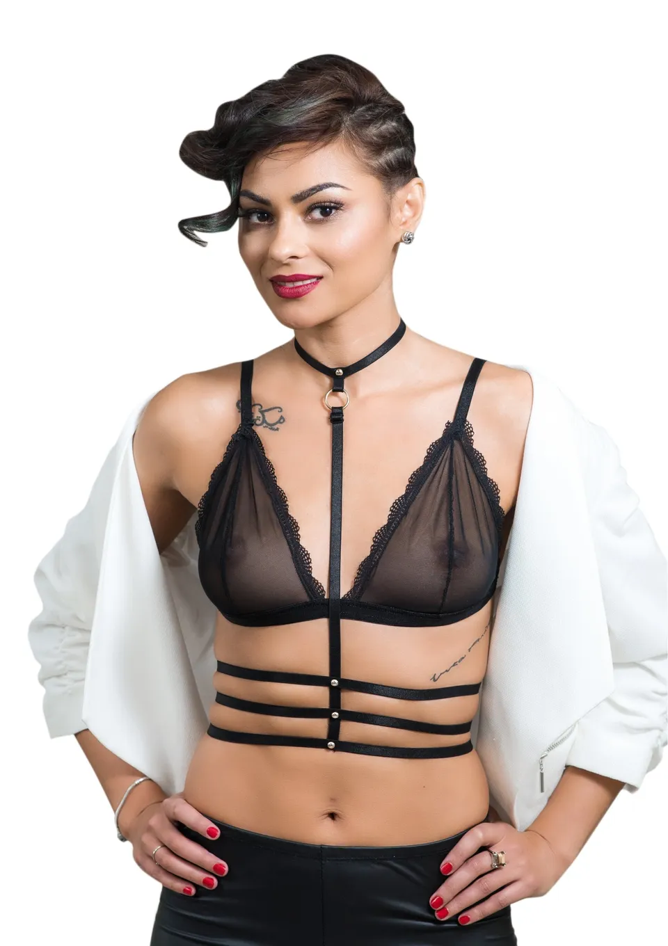 amoreze-tivoli-elastic-harness-brust-gr-e-s-schwarz image 1
