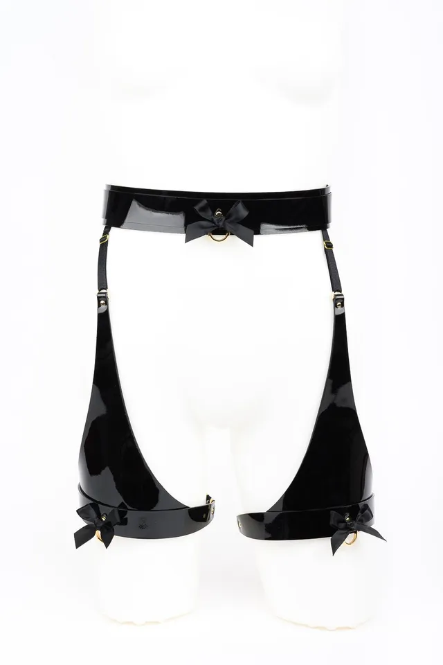 fr-ulein-kink-fk-waist-belt-garter-leder-strumpfg-rtel-schwarz image 1