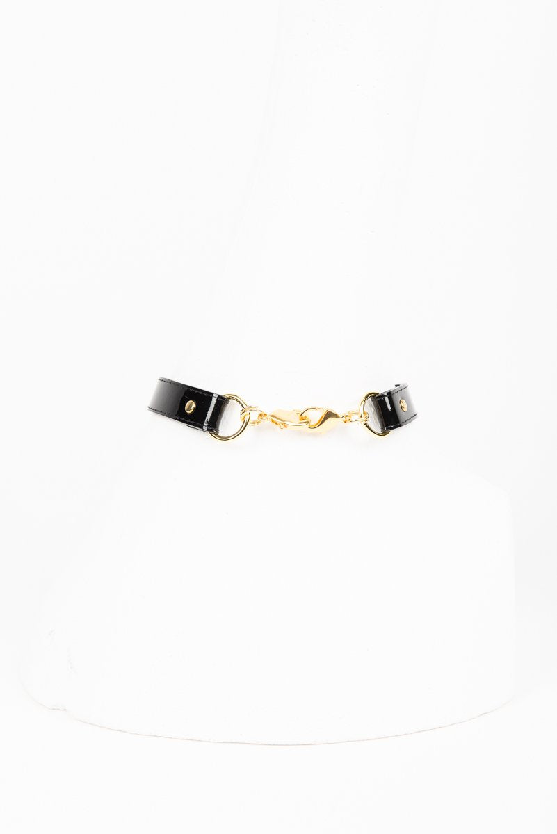 fr-ulein-kink-leone-collar-halsband-lackleder-schwarz-gold image 5