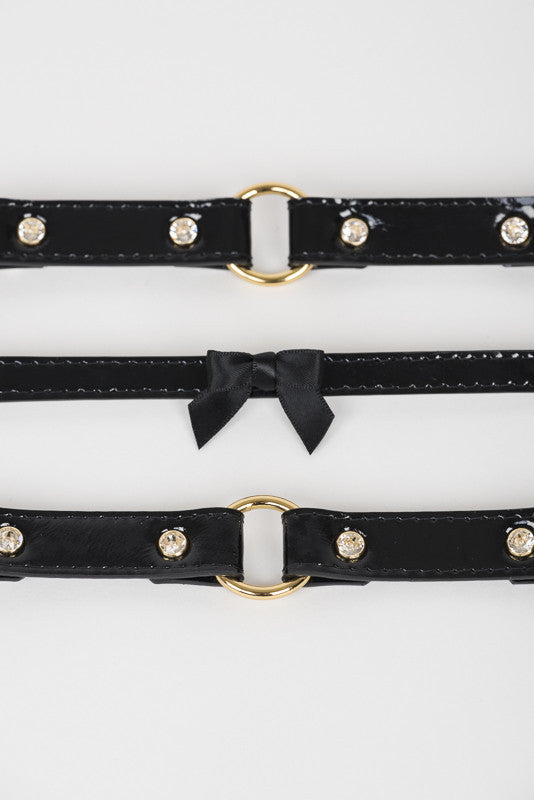 fr-ulein-kink-ritsy-handfesseln-schwarz-bronze-leder image 1