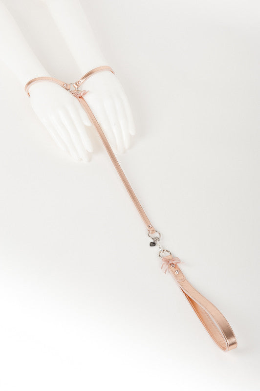 fr-ulein-kink-lolita-silver-t-strap-fesseln-rosegold-leder image 1