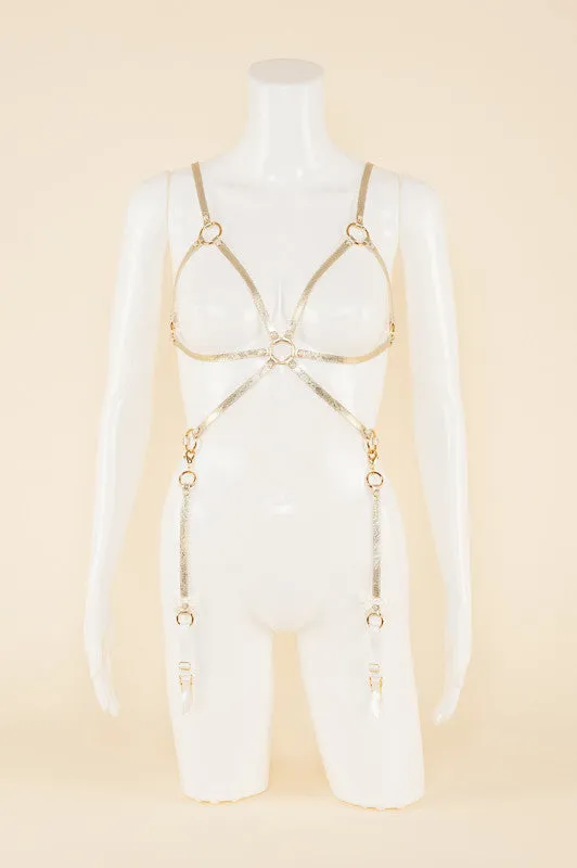 fr-ulein-kink-gold-lace-playsuit-body-gold-spitze image 1