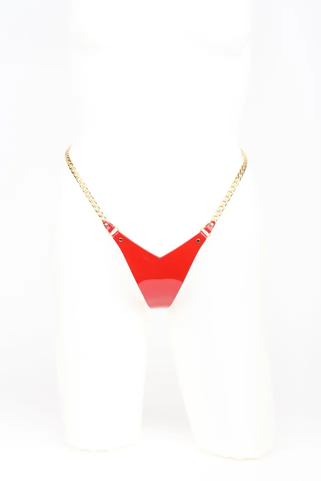 fr-ulein-kink-roja-mini-string-lederstring-rot-one-size image 1