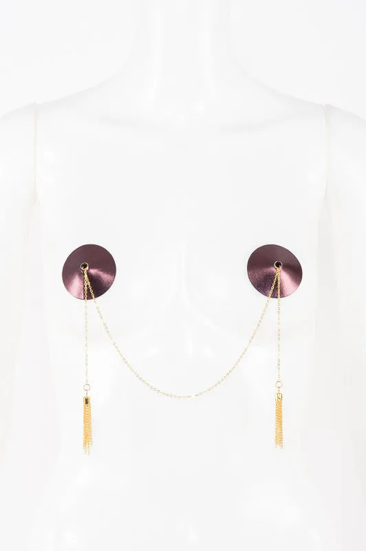 fru00e4ulein-kink-violet-nippelcover-lila-gold-leder image 1