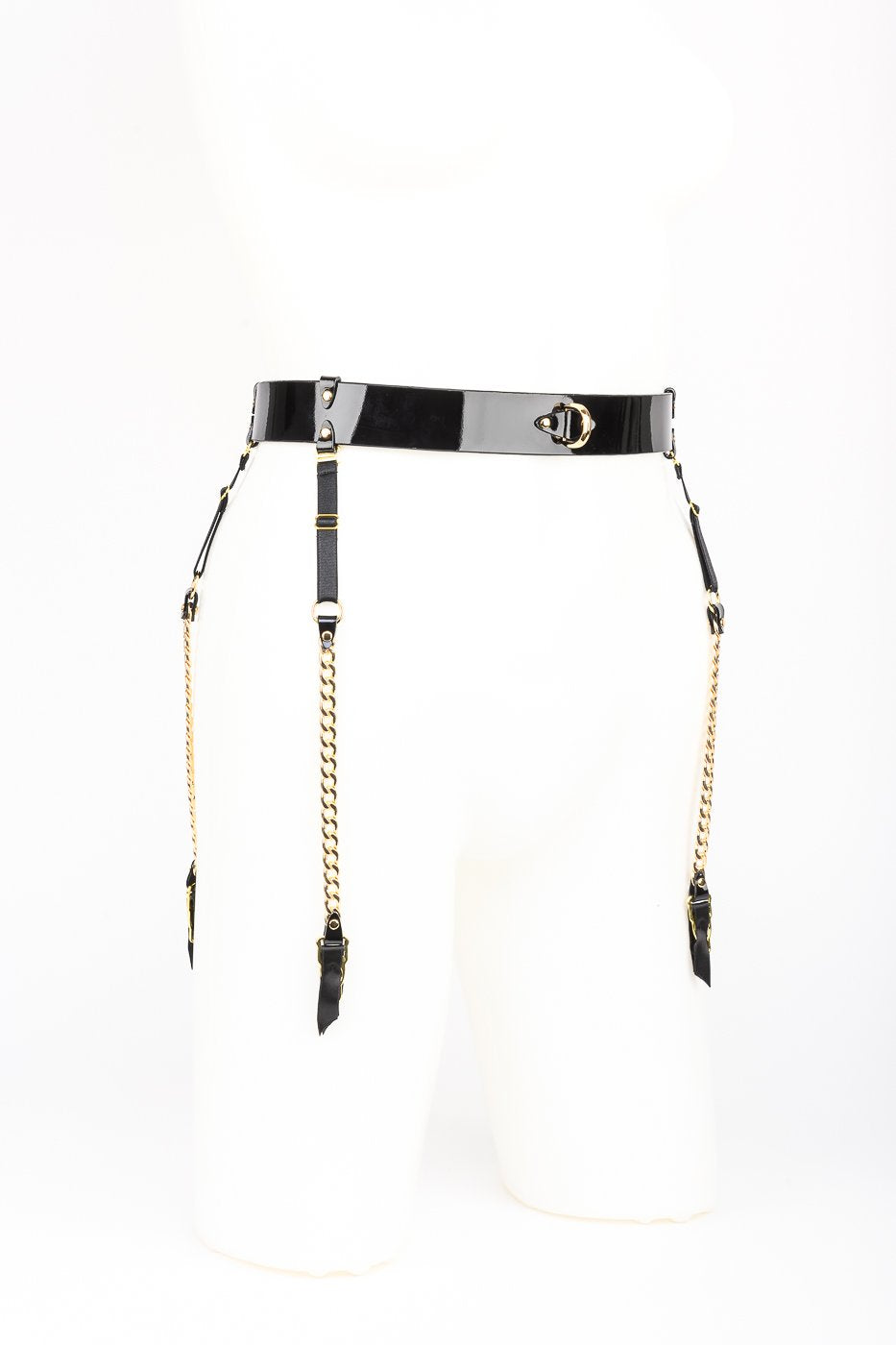 fr-ulein-kink-rica-strapsg-rtel-lackleder-schwarz-kette-one image 4