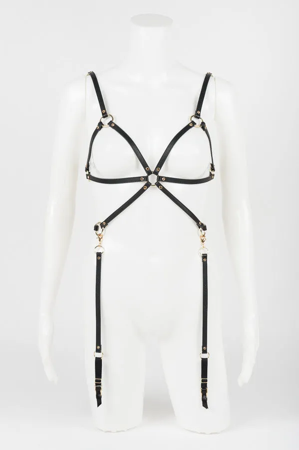 fr-ulein-kink-caviar-playsuit-body-leder-strumpfband image 1