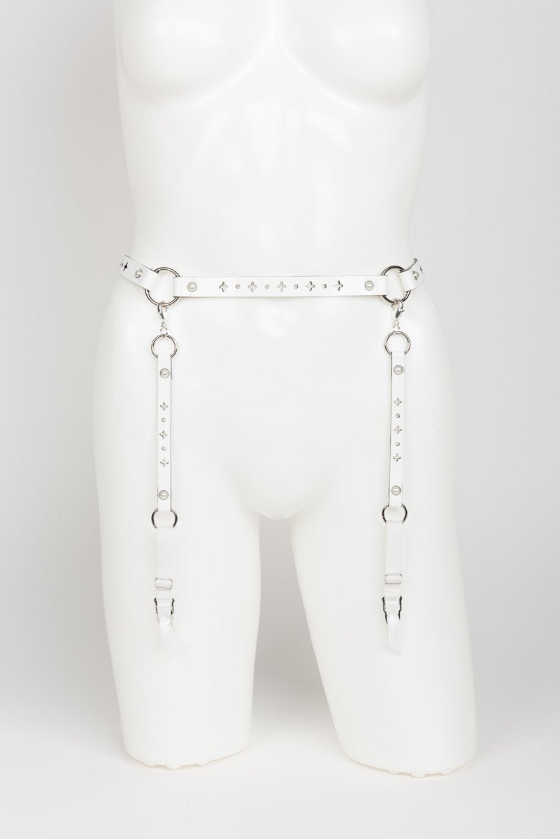 fr-ulein-kink-bianco-garter-belt-strapsg-rtel-wei-lack image 1