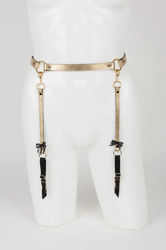 fr-ulein-kink-oro-strapsg-rtel-gold-leder-kristall image 1