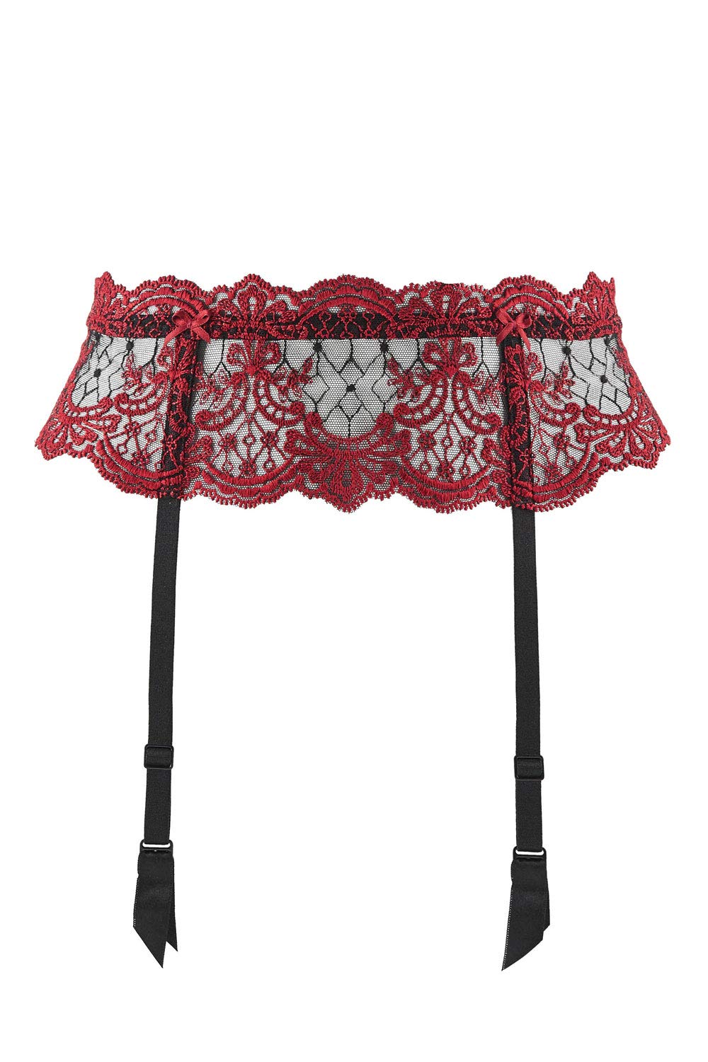 aubade-passion-nocturne-strumpfg-rtel-schwarz-t-llstickerei image 1