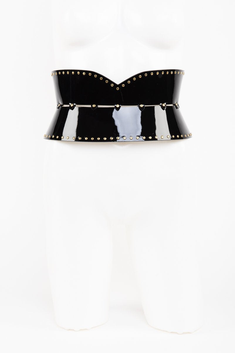 fr-ulein-kink-ricco-waist-belt-tailleng-rtel-gr-e-one-lack-schwarz image 1