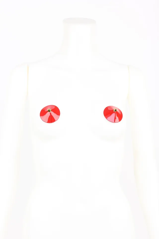 fr-ulein-kink-roja-spike-pasties-rot-gold-nippelcover image 1