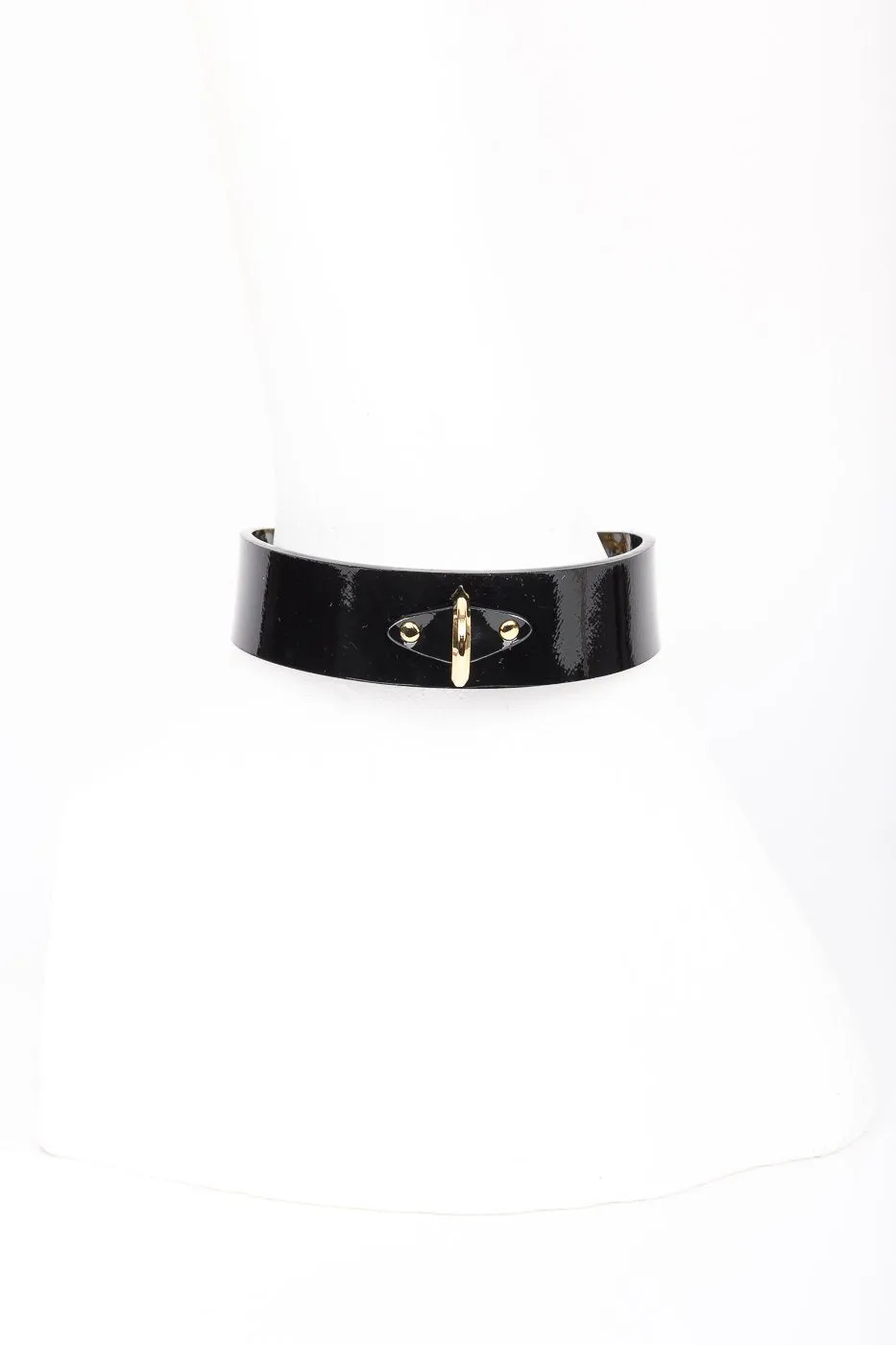 fr-ulein-kink-rica-collar-halsband-schwarz-gold image 1