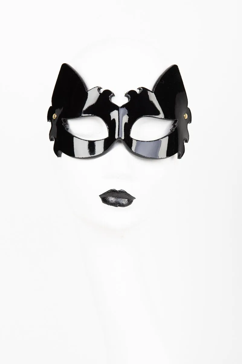 fr-ulein-kink-leone-maske-lackleder-schwarz-verstellbar image 1