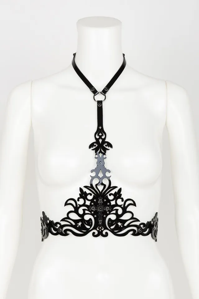 fr-ulein-kink-harnesses-nero-harness-bh-lackleder-schwarz image 1