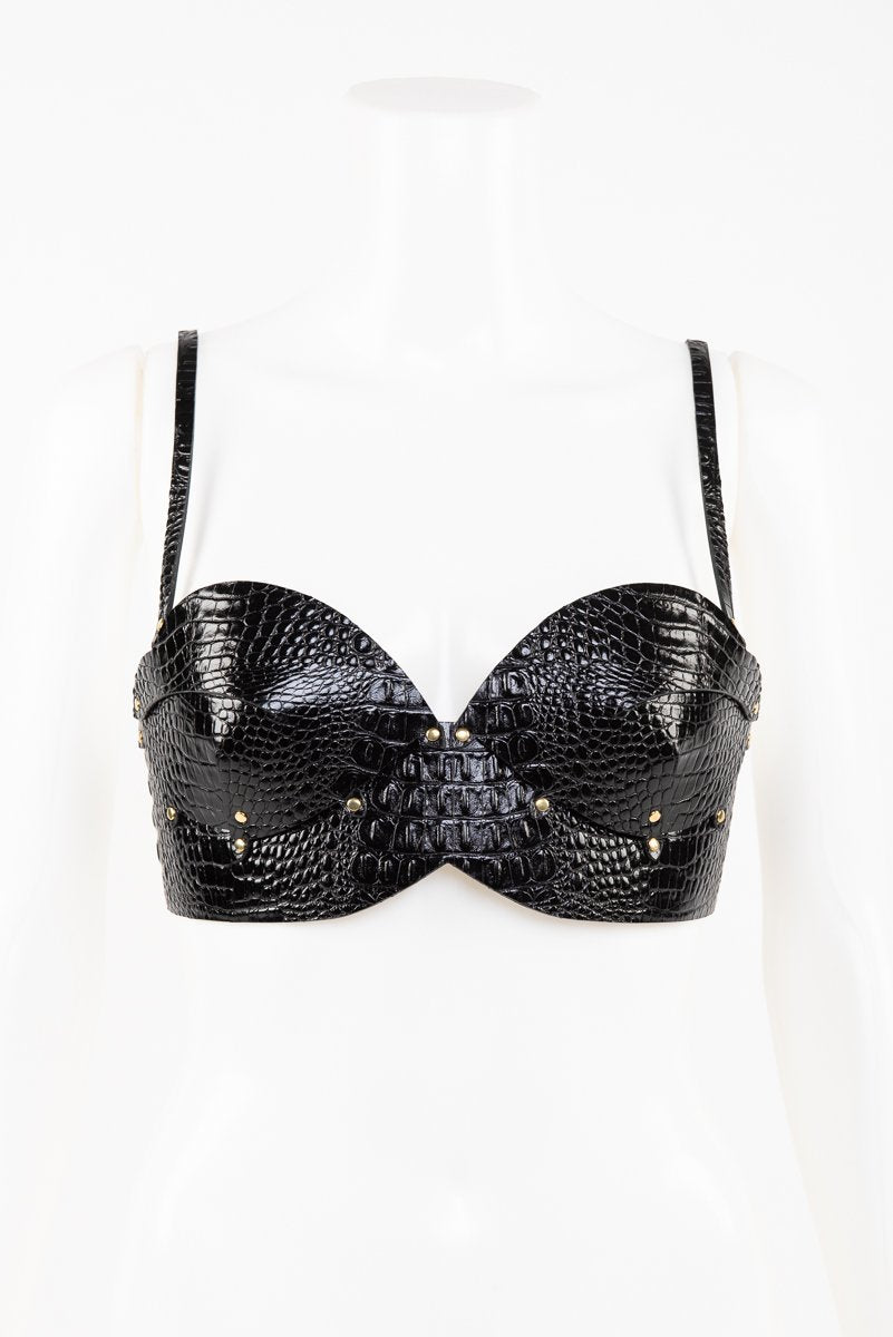 fr-ulein-kink-crocco-bra-leder-bh-schwarz-kroko-one image 7
