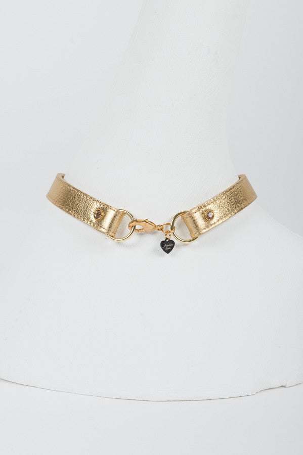 fr-ulein-kink-champagne-halsband-lederleine-gold image 7