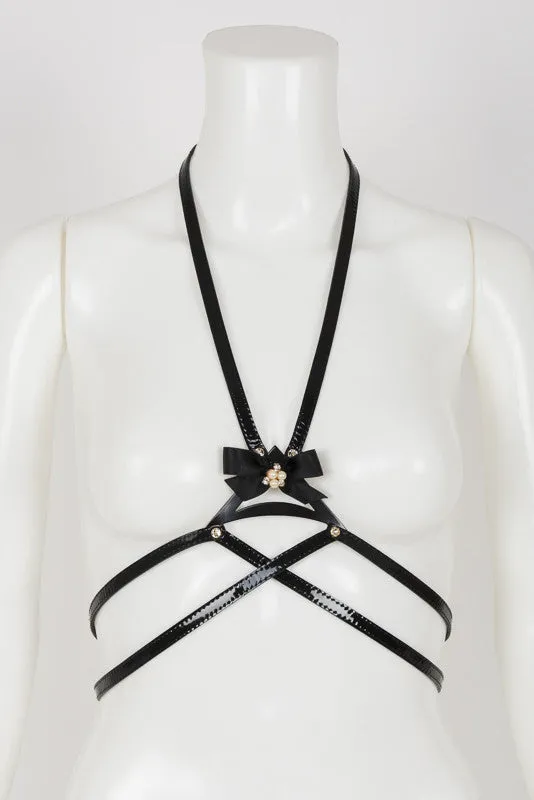 fr-ulein-kink-ritsy-harness-leder-harness-schwarz-gold image 1
