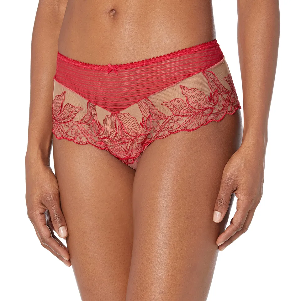 aubade-rosessence-shorty-38-rot-champagner-spitze image 1