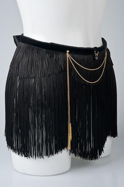 fr-ulein-kink-fringe-maid-rock-fransenrock-schwarz-einheitsgr-e image 5