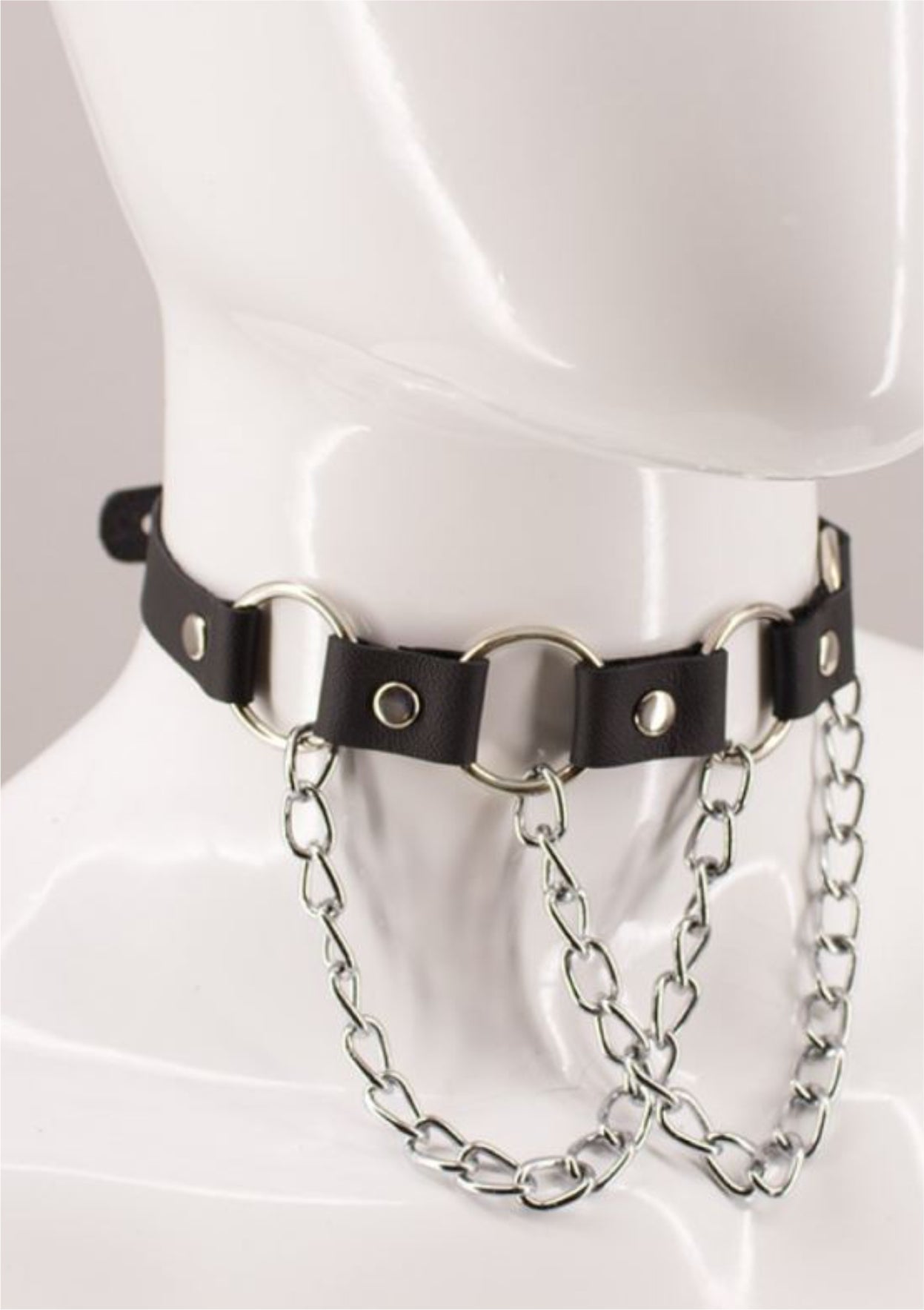 amoreze-victoria-leder-choker-halsband-schwarz-gr-m image 1