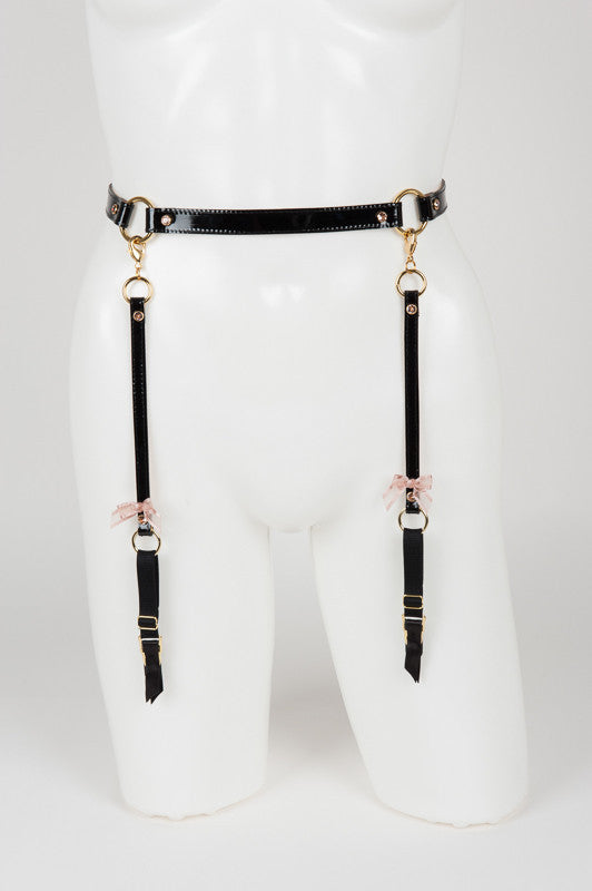fr-ulein-kink-n-nette-strapsg-rtel-leder-schwarz-ros-gold image 1