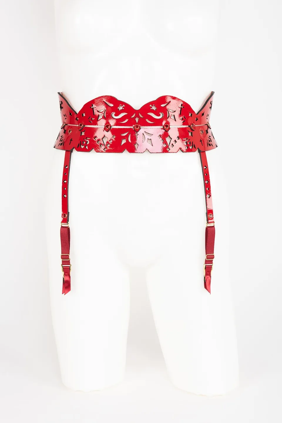 fr-ulein-kink-rosso-skinny-garter-strapsg-rtel-rot-s-m image 1