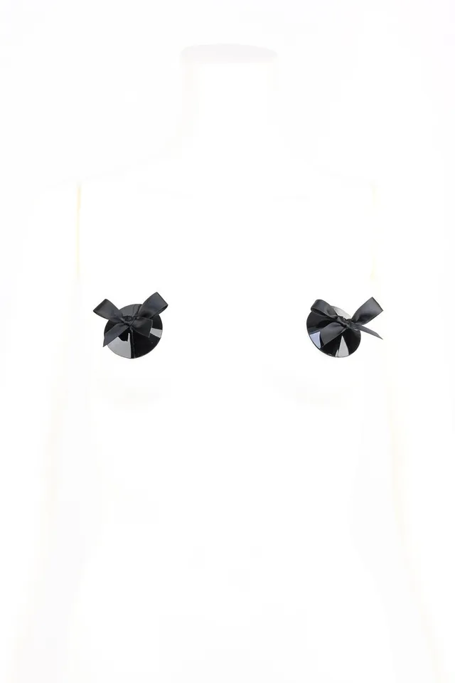 fr-ulein-kink-fk-bow-pasties-nippelcover-schwarz-schleife image 1
