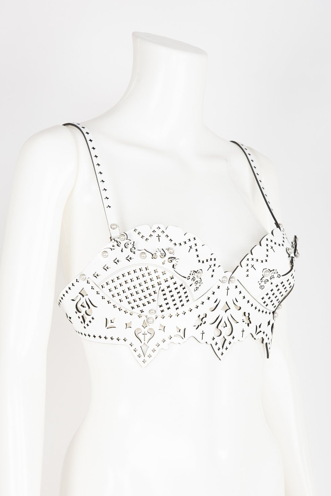 fr-ulein-kink-bianco-bra-bh-wei-lackleder-perlen image 8