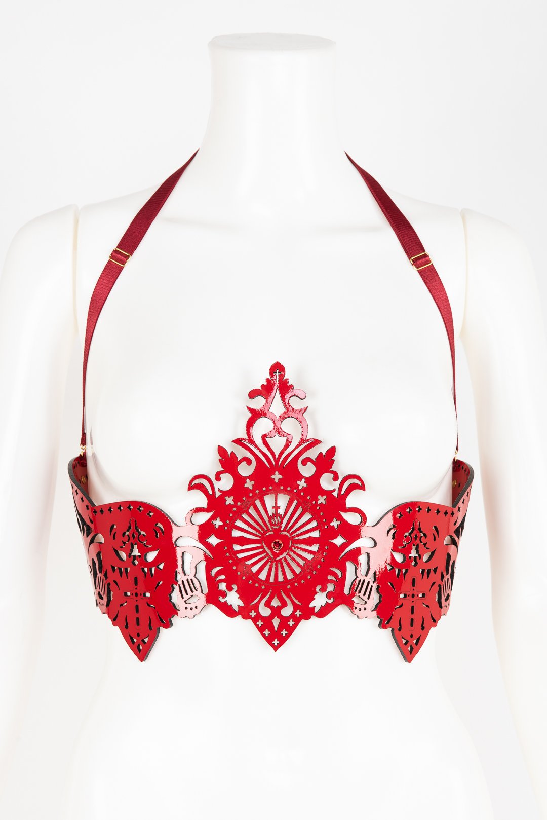fr-ulein-kink-rosso-underbust-harness-rot-lack-s-m-m-l image 6