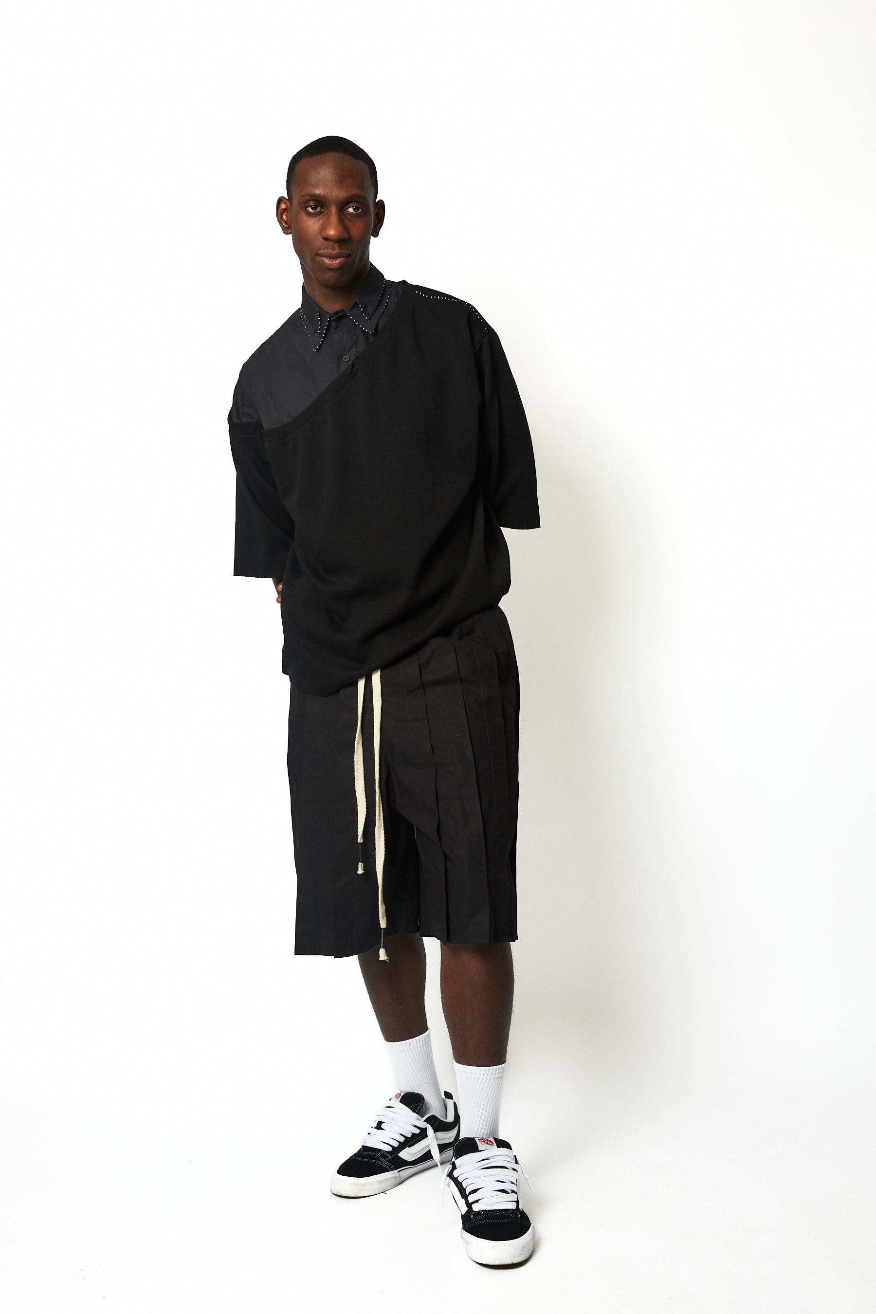 dennis-chuene-double-tee-shirt-wei-baumwolle-kragen-s-xl image 4