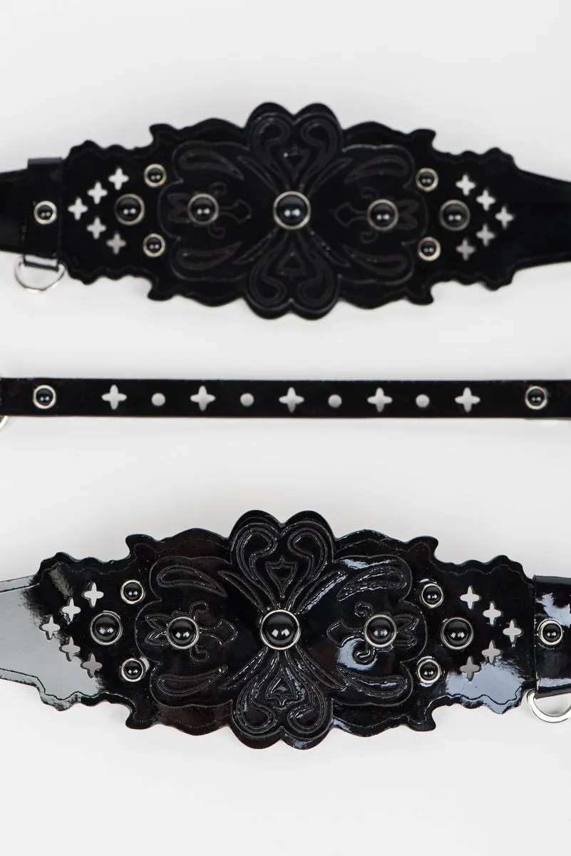 fr-ulein-kink-nero-handcuffs-fu-fesseln-schwarz-leder image 1